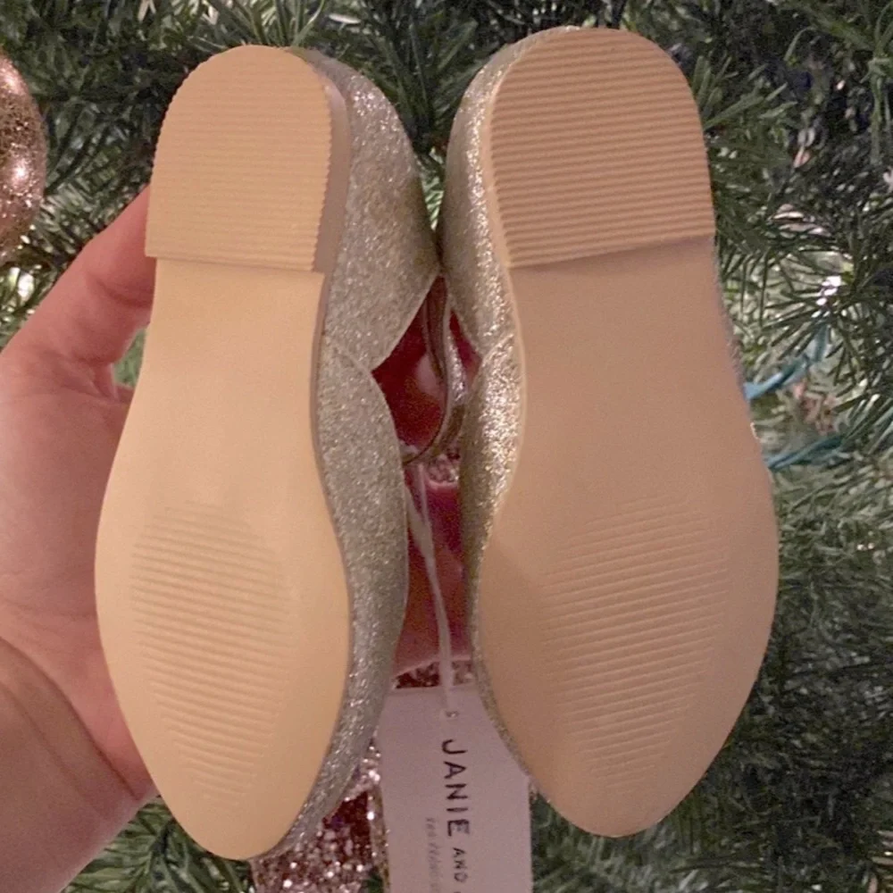 JANIE AND JACK GLITTER FLAT Size 6